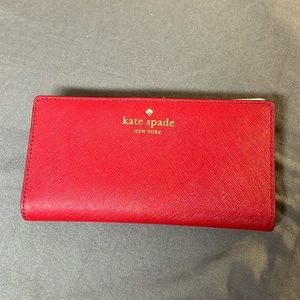 Kate Spade Red/White Bifold Wallet